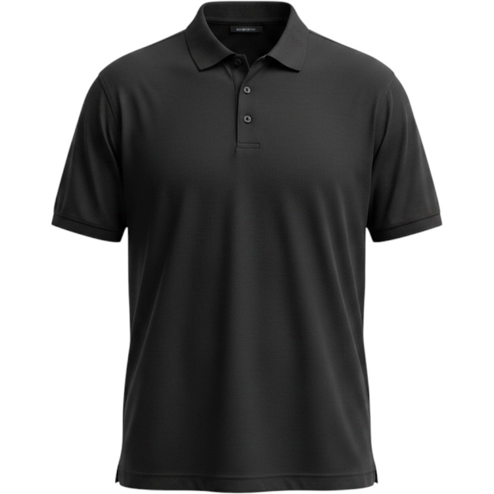 UltraClub Mens Cool & Dry Performance Polo Shirt Black‎ Large Short Sleeve L